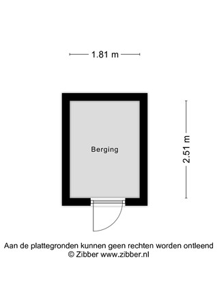 Plattegrond - Dorpstraat 5H, 5386 AK Geffen - plattgerond berging.jpg